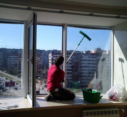 Мытье окон в однокомнатной квартире Алексеевка